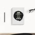 Daily Planner | 3-Month Undated | Soft-Bound | 204 Pages, Dotted Notes | Unisex Adult | Personalized | Typography | Courage | Ambition | Self-purchase | Empowering | Courage To Conquer - back - White - mockup 2