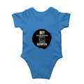 Baby Romper | 0-12 Months | 180 GSM Bio-Washed Cotton | Double-Stitched, Pre-Shrunk | Unisex | Personalized | Typography | Courage | Ambition | Self-purchase | Empowering | Courage To Conquer - back - Orchid Blue - mockup 2