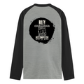 Male Raglan T-Shirt | Men's Regular Fit | 180 GSM Bio-Washed Fabric | Double Stitched, Ribbed Neck | Personalized | Typography | Courage | Ambition | Self-purchase | Empowering | Courage To Conquer - back - mockup 2