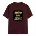 Male Classic Crew T-Shirt | Men's Regular Fit | 180 GSM Bio-Washed Cotton | Pre-Shrunk, Double-Stitched | Personalized | Bold Graphic | Pop Culture | Celebrity | Everyday | Assertive | Bacchha Hai Tu - front - Maroon - mockup 1