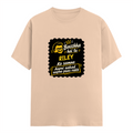 Male Classic Crew T-Shirt | Men's Regular Fit | 180 GSM Bio-Washed Cotton | Pre-Shrunk, Double-Stitched | Personalized | Bold Graphic | Pop Culture | Celebrity | Everyday | Assertive | Bacchha Hai Tu - front - Peach - mockup 1