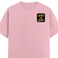 Female Classic Crew T-Shirt | Regular Fit | 180 GSM Bio-Washed Cotton Blend | Pre-Shrunk, Double-Stitched | Women | Personalized | Bold Graphic | Pop Culture | Celebrity | Everyday | Assertive | Bacchha Hai Tu - left pocket - Light Baby Pink - mockup 3