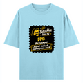 Oversized Classic T-Shirt | Unisex Relaxed Fit | 100% Super-Combed Cotton | Pre-Shrunk, Double-Stitched | Adults | Personalized | Bold Graphic | Pop Culture | Celebrity | Everyday | Assertive | Bacchha Hai Tu - front - Baby Blue - mockup 1