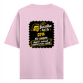 Oversized Classic T-Shirt | Unisex Relaxed Fit | 100% Super-Combed Cotton | Pre-Shrunk, Double-Stitched | Adults | Personalized | Bold Graphic | Pop Culture | Celebrity | Everyday | Assertive | Bacchha Hai Tu - back - Light Baby Pink - mockup 2