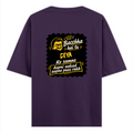 Oversized Classic T-Shirt | Unisex Relaxed Fit | 100% Super-Combed Cotton | Pre-Shrunk, Double-Stitched | Adults | Personalized | Bold Graphic | Pop Culture | Celebrity | Everyday | Assertive | Bacchha Hai Tu - back - Purple - mockup 2