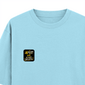 Oversized Classic T-Shirt | Unisex Relaxed Fit | 100% Super-Combed Cotton | Pre-Shrunk, Double-Stitched | Adults | Personalized | Bold Graphic | Pop Culture | Celebrity | Everyday | Assertive | Bacchha Hai Tu - left pocket - Baby Blue - mockup 3