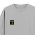 Oversized Classic T-Shirt | Unisex Relaxed Fit | 100% Super-Combed Cotton | Pre-Shrunk, Double-Stitched | Adults | Personalized | Bold Graphic | Pop Culture | Celebrity | Everyday | Assertive | Bacchha Hai Tu - left pocket - Grey Melange - mockup 3