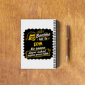 A5 Notepad | 120 Pages, Ruled/Unruled | 70 GSM Natural Shade Paper, 300 GSM Cover | Wire Bound | Everyday Use | Personalized | Bold Graphic | Pop Culture | Celebrity | Everyday | Assertive | Bacchha Hai Tu - back_3 - White - mockup 6