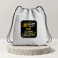 Drawstring Bag | 280 GSM | Durable Cotton | Secure Closure | Unisex | Personalized | Bold Graphic | Pop Culture | Celebrity | Everyday | Assertive | Bacchha Hai Tu - back - mockup 2
