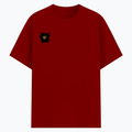 Cotton Stretch T-Shirt | Unisex Fit | 95% Cotton 5% Spandex | Breathable Flexible Durable | Adults | Personalized | Typography | Travel | Everyday | Confident | Verified Travel Paglu - right pocket - Red - mockup 4