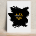 Metal Posters | 8x11.7 & 11.7x15.7 Inches | 1mm Thick Metal | Magnetic Mount | Waterproof | Glossy Finish | Home Decor | Personalized | Typography | Travel | Everyday | Confident | Verified Travel Paglu - front - White - mockup 1