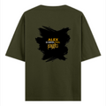 Oversized Classic T-Shirt | Unisex Relaxed Fit | 100% Super-Combed Cotton | Pre-Shrunk, Double-Stitched | Adults | Personalized | Typography | Travel | Everyday | Confident | Verified Travel Paglu - back - Olive Green - mockup 2