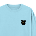 Oversized Classic T-Shirt | Unisex Relaxed Fit | 100% Super-Combed Cotton | Pre-Shrunk, Double-Stitched | Adults | Personalized | Typography | Travel | Everyday | Confident | Verified Travel Paglu - right pocket - Baby Blue - mockup 4