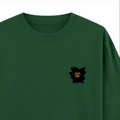 Oversized Classic T-Shirt | Unisex Relaxed Fit | 100% Super-Combed Cotton | Pre-Shrunk, Double-Stitched | Adults | Personalized | Typography | Travel | Everyday | Confident | Verified Travel Paglu - right pocket - Bottle Green - mockup 4