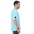 Oversized Classic T-Shirt | Unisex Relaxed Fit | 100% Super-Combed Cotton | Pre-Shrunk, Double-Stitched | Adults | Personalized | Typography | Travel | Everyday | Confident | Verified Travel Paglu - left sleeve - Baby Blue - mockup 5