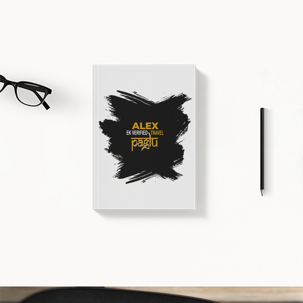 Daily Planner | 3-Month Undated | Soft-Bound | 204 Pages, Dotted Notes | Unisex Adult | Personalized | Typography | Travel | Everyday | Confident | Verified Travel Paglu - front - White - mockup 1