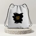 Drawstring Bag | 280 GSM | Durable Cotton | Secure Closure | Unisex | Personalized | Typography | Travel | Everyday | Confident | Verified Travel Paglu - front - mockup 1