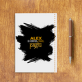 Sketchbook | A5 Size | 140 GSM Paper | Spiral Bound | Unisex | Personalized | Typography | Travel | Everyday | Confident | Verified Travel Paglu - back - White - mockup 2