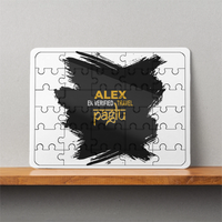 MDF Wooden Puzzle | 6x8 Inch 30 Pieces | Glossy Finish | Durable, Waterproof | Kids & Adults | Personalized | Typography | Travel | Everyday | Confident | Verified Travel Paglu