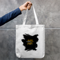 Tote Bag Zipper | Unisex | 100% Cotton Canvas | Zipper Closure, Long Handles | Everyday Use | Personalized | Typography | Travel | Everyday | Confident | Verified Travel Paglu - back - mockup 2