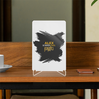 Acrylic Display Stand | 4x6 Inch | Clear Acrylic | Tabletop Display | Unisex | Personalized | Typography | Travel | Everyday | Confident | Verified Travel Paglu