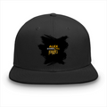 Classic Snapback Cap | Adjustable Fit, One Size | Heavy Cotton | Structured, Flat Brim | Unisex Adult | Personalized | Typography | Travel | Everyday | Confident | Verified Travel Paglu - front - Black - mockup 1