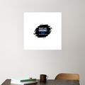 Acrylic Poster | Glossy 3mm Acrylic | Stick-On Wall Decor | Frameless | Unisex | Personalized | Typography | Intelligence | Humor | Everyday | Humorous | Brains Are Awesome - front_4 - 16x16In - White - mockup 4