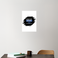 Acrylic Poster | Glossy 3mm Acrylic | Stick-On Wall Decor | Frameless | Unisex | Personalized | Typography | Intelligence | Humor | Everyday | Humorous | Brains Are Awesome - front_6 - A4 Poster - White - mockup 6