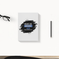 Daily Planner | 3-Month Undated | Soft-Bound | 204 Pages, Dotted Notes | Unisex Adult | Personalized | Typography | Intelligence | Humor | Everyday | Humorous | Brains Are Awesome - front - White - mockup 1