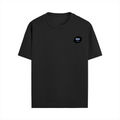 Male Standard Crew T-Shirt | Regular Fit | 100% Cotton (180 GSM) | Breathable, Durable | Men's | Personalized | Typography | Intelligence | Humor | Everyday | Humorous | Brains Are Awesome - right pocket - Black - mockup 6