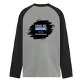 Male Raglan T-Shirt | Men's Regular Fit | 180 GSM Bio-Washed Fabric | Double Stitched, Ribbed Neck | Personalized | Typography | Intelligence | Humor | Everyday | Humorous | Brains Are Awesome - back - mockup 2
