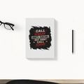 Daily Planner | 3-Month Undated | Soft-Bound | 204 Pages, Dotted Notes | Unisex Adult | Personalized | Typography | Self-description | Everyday | Assertive | Anti-Social By Choice - front - White - mockup 1