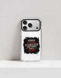 Hard Clear Case | For iPhone | TPU & PC Hybrid | Camera Guard & Scratch-Proof | Unisex | Personalized | Typography | Self-description | Everyday | Assertive | Anti-Social By Choice - front_17 Pro - 17 Pro - mockup 2