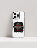 Hard Clear Case | For iPhone | TPU & PC Hybrid | Camera Guard & Scratch-Proof | Unisex | Personalized | Typography | Self-description | Everyday | Assertive | Anti-Social By Choice - front_16 Pro - 16 Pro - mockup 6