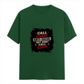 Female Classic Crew T-Shirt | Regular Fit | 180 GSM Bio-Washed Cotton Blend | Pre-Shrunk, Double-Stitched | Women | Personalized | Typography | Self-description | Everyday | Assertive | Anti-Social By Choice - front - Bottle Green - mockup 1