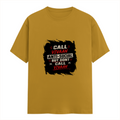 Female Classic Crew T-Shirt | Regular Fit | 180 GSM Bio-Washed Cotton Blend | Pre-Shrunk, Double-Stitched | Women | Personalized | Typography | Self-description | Everyday | Assertive | Anti-Social By Choice - front - Mustard Yellow - mockup 1