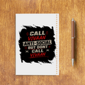 Sketchbook | A5 Size | 140 GSM Paper | Spiral Bound | Unisex | Personalized | Typography | Self-description | Everyday | Assertive | Anti-Social By Choice - back - White - mockup 2