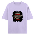 Oversized Classic T-Shirt | Unisex Relaxed Fit | 100% Super-Combed Cotton | Pre-Shrunk, Double-Stitched | Adults | Personalized | Typography | Self-description | Everyday | Assertive | Anti-Social By Choice - front - Lavender - mockup 1