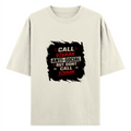 Oversized Classic T-Shirt | Unisex Relaxed Fit | 100% Super-Combed Cotton | Pre-Shrunk, Double-Stitched | Adults | Personalized | Typography | Self-description | Everyday | Assertive | Anti-Social By Choice - front - Off White - mockup 1