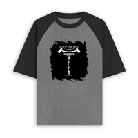 Unisex Oversized Raglan T-Shirt | Relaxed Fit | 180 GSM Bio-Washed Cotton | Two-Tone Design | Soft Comfort | Personalized | Typography | Happiness | Positivity | Everyday | Positive | Always Happy