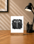Acrylic Photo Frame with Stand | 5x7 Inch | Acrylic & Wood | UV Printed Tabletop Display | Universal | Personalized | Typography | Happiness | Positivity | Everyday | Positive | Always Happy - front - mockup 1