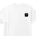 Unisex Jersey T-Shirt | Adults | Polyester Honeycomb Mesh | Breathable, Quick-Dry | Unisex Fit | Personalized | Typography | Happiness | Positivity | Everyday | Positive | Always Happy - left pocket - mockup 3