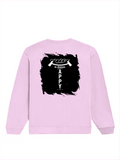 Oversized Sweatshirt | Relaxed Fit Unisex | 90% Cotton 10% Polyester 400 GSM | Pre-Shrunk Drop Shoulder | Unisex | Personalized | Typography | Happiness | Positivity | Everyday | Positive | Always Happy - back - Light Baby Pink - mockup 2