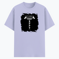 Cotton Stretch T-Shirt | Unisex Fit | 95% Cotton 5% Spandex | Breathable Flexible Durable | Adults | Personalized | Typography | Happiness | Positivity | Everyday | Positive | Always Happy - front - Lavender - mockup 1