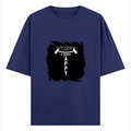Oversized Classic T-Shirt | Unisex Relaxed Fit | 100% Super-Combed Cotton | Pre-Shrunk, Double-Stitched | Adults | Personalized | Typography | Happiness | Positivity | Everyday | Positive | Always Happy - front - Royal Blue - mockup 1