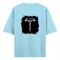 Oversized Classic T-Shirt | Unisex Relaxed Fit | 100% Super-Combed Cotton | Pre-Shrunk, Double-Stitched | Adults | Personalized | Typography | Happiness | Positivity | Everyday | Positive | Always Happy - back - Baby Blue - mockup 2