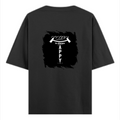 Oversized Classic T-Shirt | Unisex Relaxed Fit | 100% Super-Combed Cotton | Pre-Shrunk, Double-Stitched | Adults | Personalized | Typography | Happiness | Positivity | Everyday | Positive | Always Happy - back - Black - mockup 2