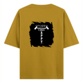 Oversized Classic T-Shirt | Unisex Relaxed Fit | 100% Super-Combed Cotton | Pre-Shrunk, Double-Stitched | Adults | Personalized | Typography | Happiness | Positivity | Everyday | Positive | Always Happy - back - Mustard Yellow - mockup 2