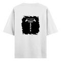 Oversized Classic T-Shirt | Unisex Relaxed Fit | 100% Super-Combed Cotton | Pre-Shrunk, Double-Stitched | Adults | Personalized | Typography | Happiness | Positivity | Everyday | Positive | Always Happy - back - White - mockup 2