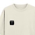 Oversized Classic T-Shirt | Unisex Relaxed Fit | 100% Super-Combed Cotton | Pre-Shrunk, Double-Stitched | Adults | Personalized | Typography | Happiness | Positivity | Everyday | Positive | Always Happy - left pocket - Off White - mockup 3